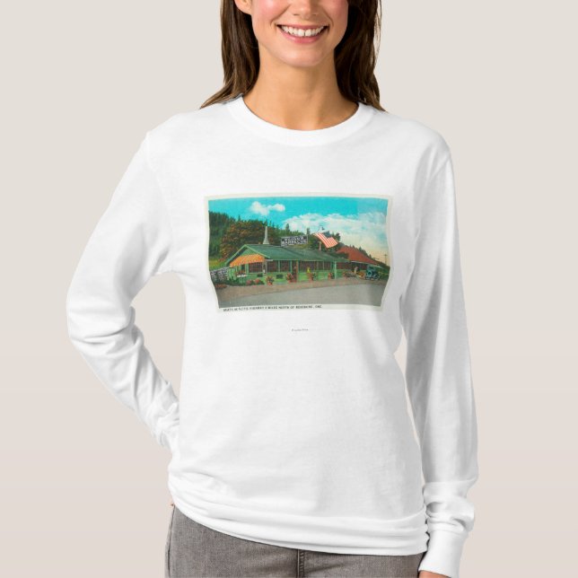 Exterior View of Brand's BBQ Restaurant T-Shirt (Front)