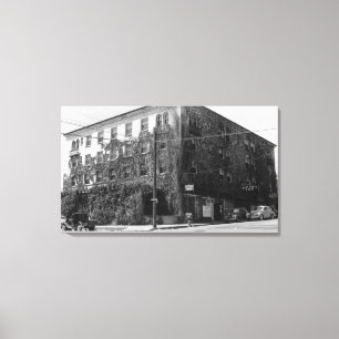Exterior View of Bret Harte Inn Canvas Print