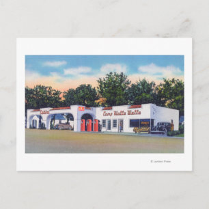 Exterior View of Camp Walla Walla Postcard