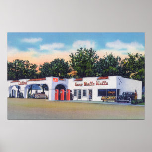 Exterior View of Camp Walla Walla Poster
