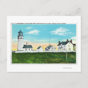 Exterior View of Cape Blanco LighthouseCoast Postcard