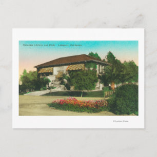 Exterior View of Carnegie LibraryLakeport, CA Postcard