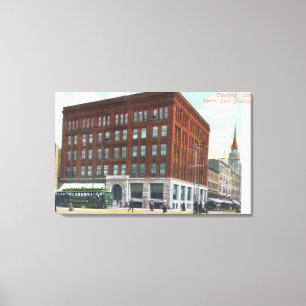 Exterior View of Central Bank BldgOakland, CA Canvas Print