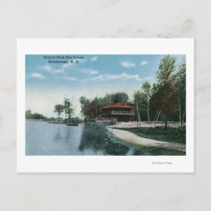 Exterior View of Central Park Casino Postcard