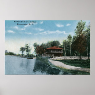 Exterior View of Central Park Casino Poster