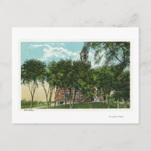 Exterior View of City Hall 2 Postcard