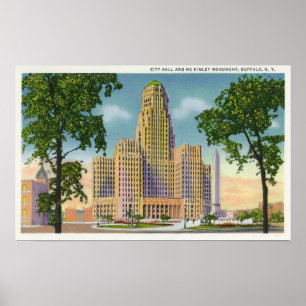 Exterior View of City Hall & the McKinley Poster
