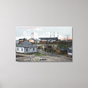 Exterior View of Clark-Nickerson Lumber Co Canvas Print