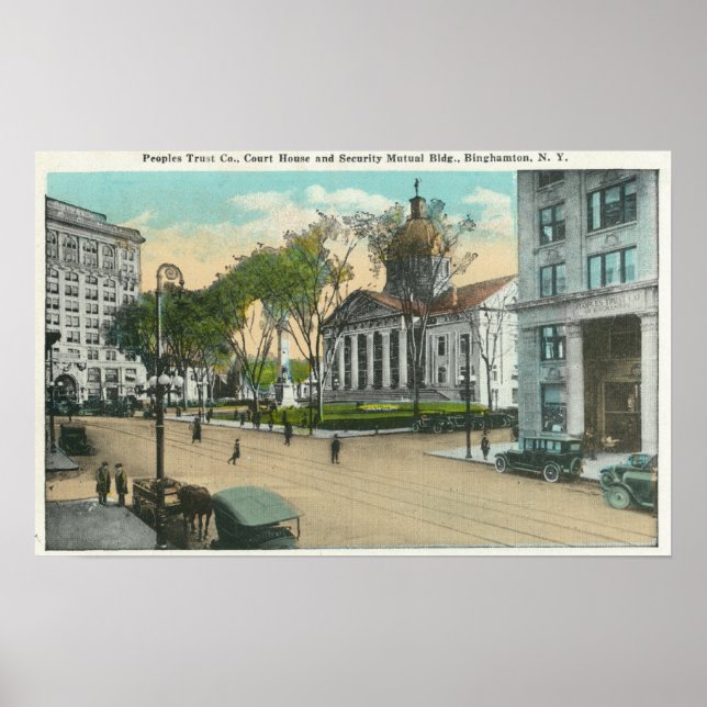 Exterior View of Court House Poster (Front)