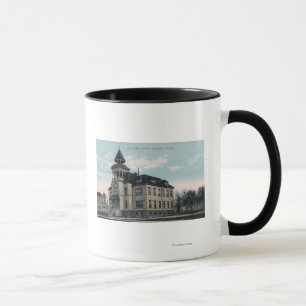 Exterior View of East Side School Bldg Mug