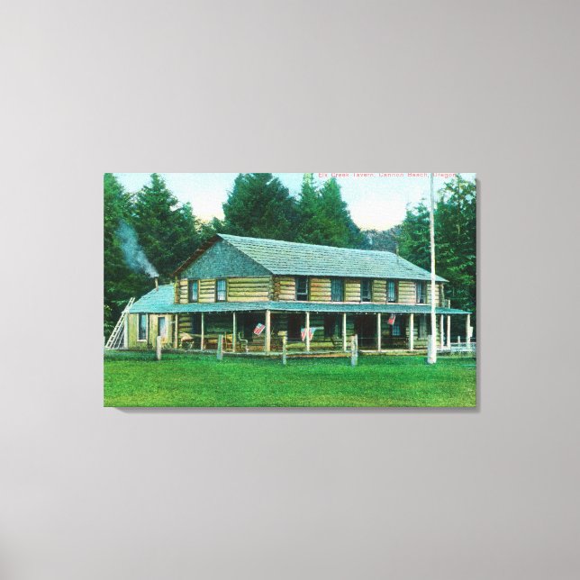 Exterior View of Elk Creek Tavern Canvas Print (Front)