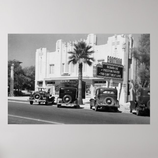 Exterior View of Fontana Theater Poster (Front)