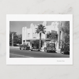 Exterior View of Fontana Theatre Postcard