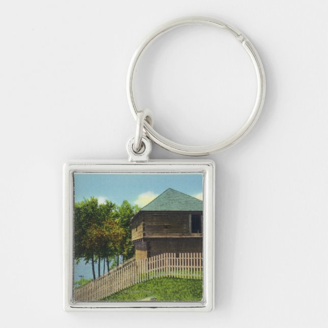Exterior View of Fort Halifax Key Ring (Front)