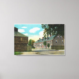 Exterior View of Fort Weston and Block House Canvas Print