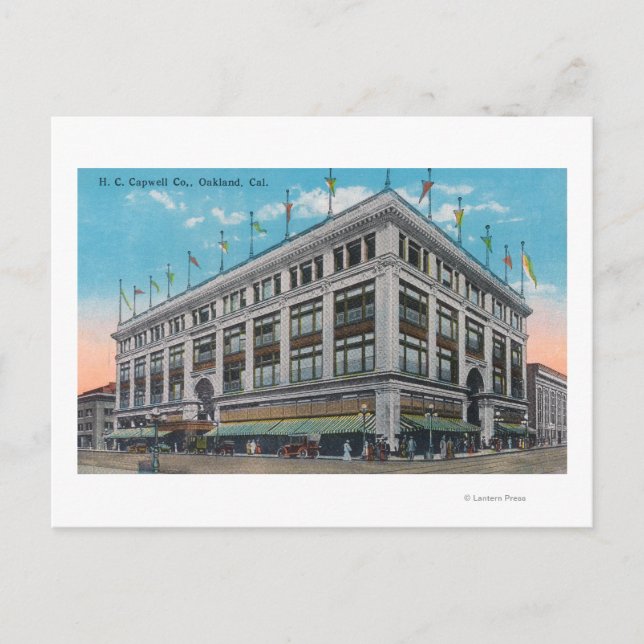 Exterior View of H. C. Capwell Co. Bldg Postcard (Front)