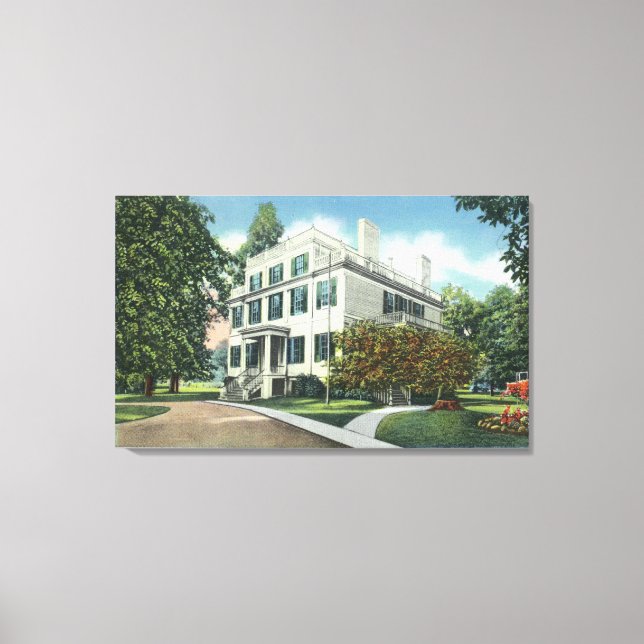 Exterior View of Historic Granger Homestead Canvas Print (Front)