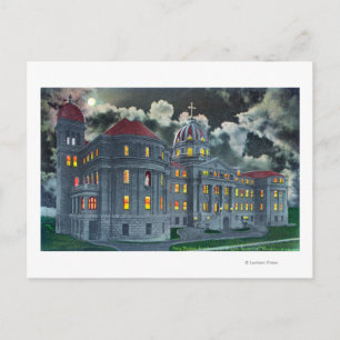 Exterior View of Holy Names Academy Bldg at Postcard