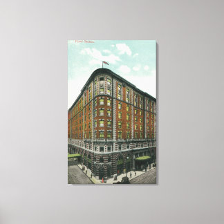 Exterior View of Hotel Seneca Canvas Print
