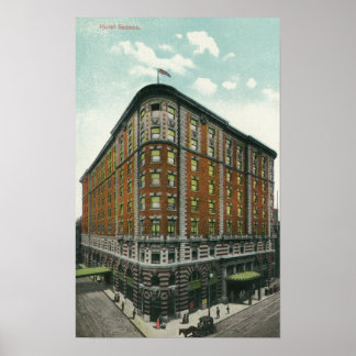 Exterior View of Hotel Seneca Poster