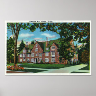 Exterior View of Kendrick Hall, Vassar College Poster