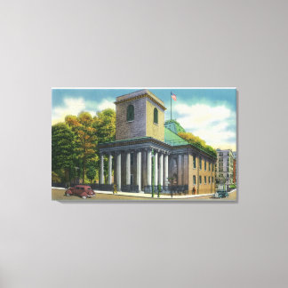 Exterior View of King's Chapel # 2 Canvas Print