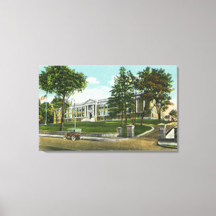 Exterior View of Kingston High School Canvas Print