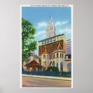 Exterior View of Little Church Around the Poster