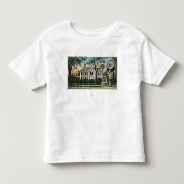 Exterior View of Longfellow's Home Toddler T-Shirt (Front)