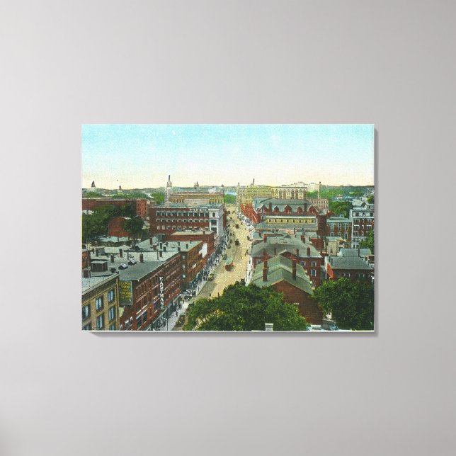 Exterior View of Longfellow's House Canvas Print (Front)