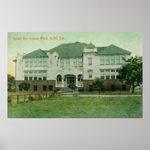 Exterior View of Lytton Avenue School Poster