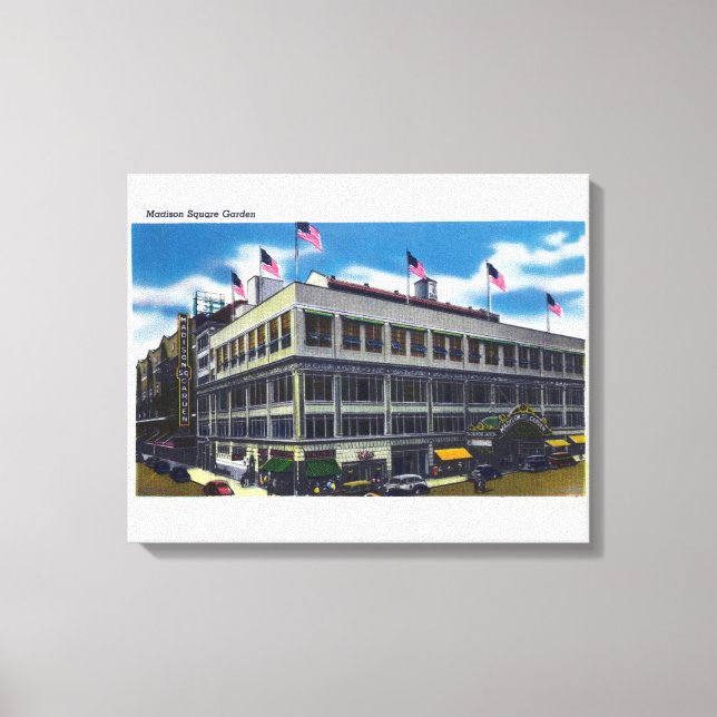 Exterior View of Madison Square Garden Canvas Print (Front)