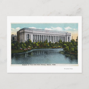 Exterior View of Museum of Fine Arts from Postcard