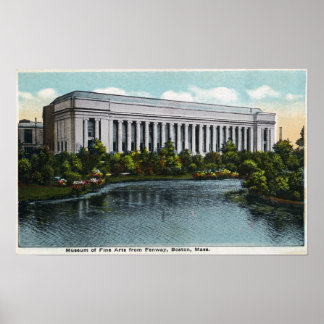 Exterior View of Museum of Fine Arts from Poster