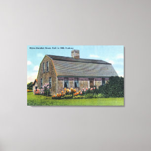 Exterior View of Myles Standish House Canvas Print