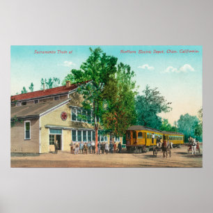 Exterior View of Northern Electric Depot Poster