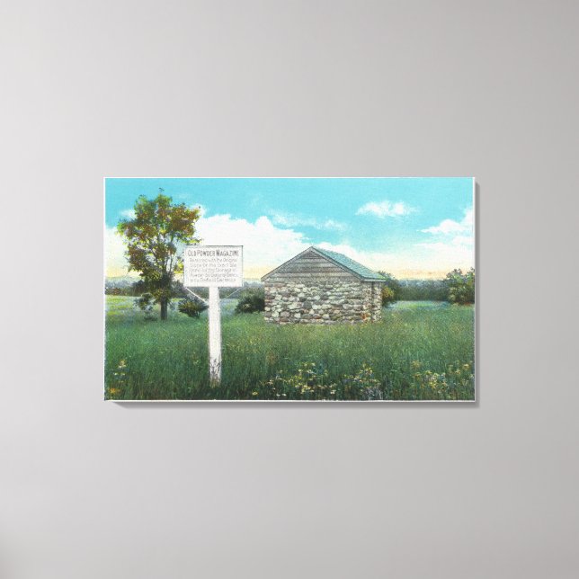 Exterior View of Old Powder Magazine Canvas Print (Front)