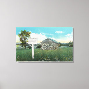 Exterior View of Old Powder Magazine Canvas Print