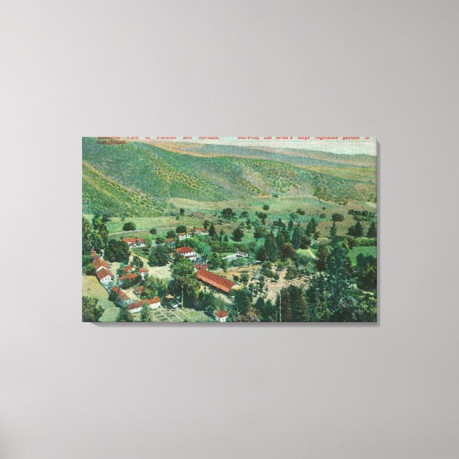Exterior View of Paraiso Hot Springs and Gardens Canvas Print (Front)