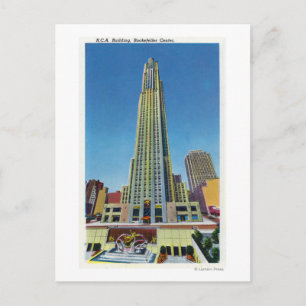 Exterior View of RCA Bldg, Rockefeller Centre Postcard