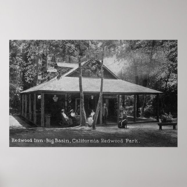 Exterior View of Redwood Inn Poster (Front)
