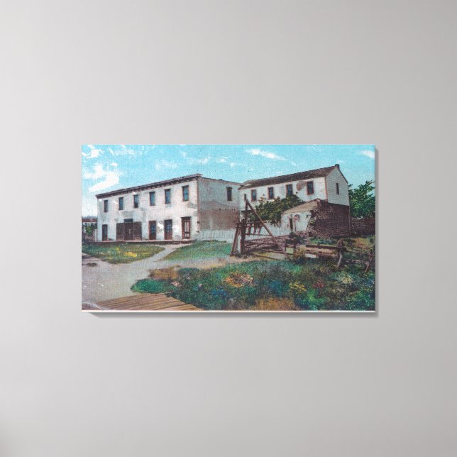 Exterior View of Robert Louis Stevenson Residenc Canvas Print (Front)