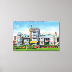 Exterior View of S. Track Estate Mansion at Canvas Print