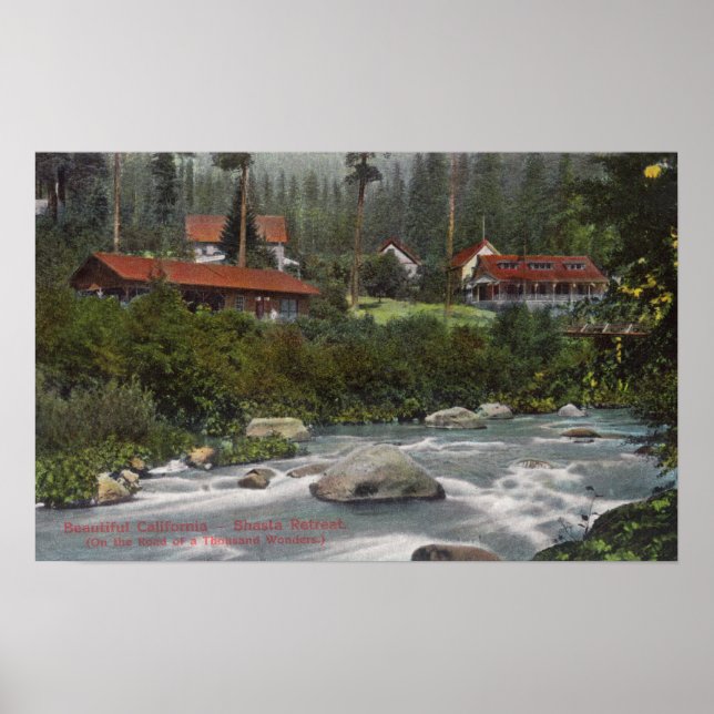 Exterior View of Shasta RetreatMt. Shasta, CA Poster (Front)