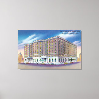 Exterior View of Sheraton Hotel in Copley Canvas Print