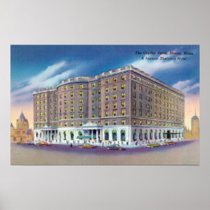 Exterior View of Sheraton Hotel in Copley Poster