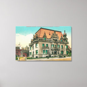 Exterior View of Spreckels Mansion, Van Ness Canvas Print