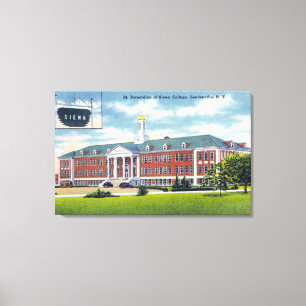 Exterior View of St. Bernardine of Siena Canvas Print