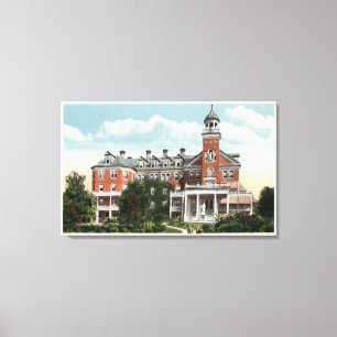 Exterior View of St. Vincent Hospital Canvas Print