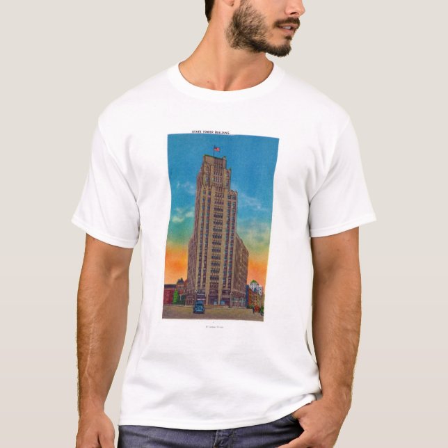Exterior View of State Tower Building T-Shirt (Front)